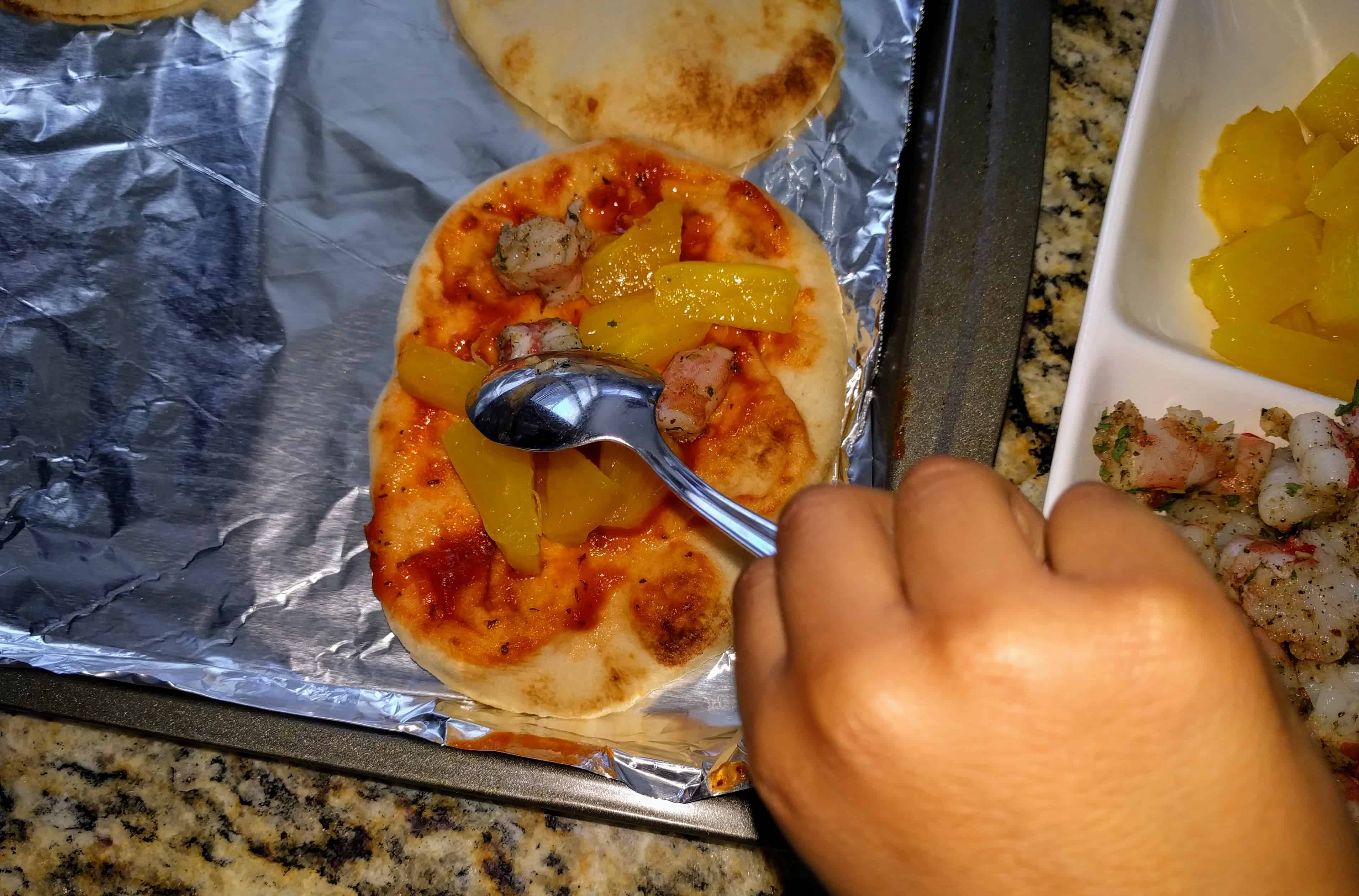 cooking with the kids: flat bread pizza