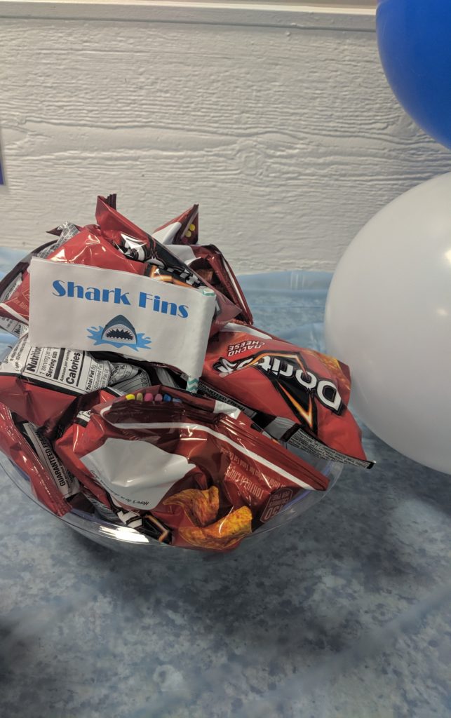 Boys shark theme party
