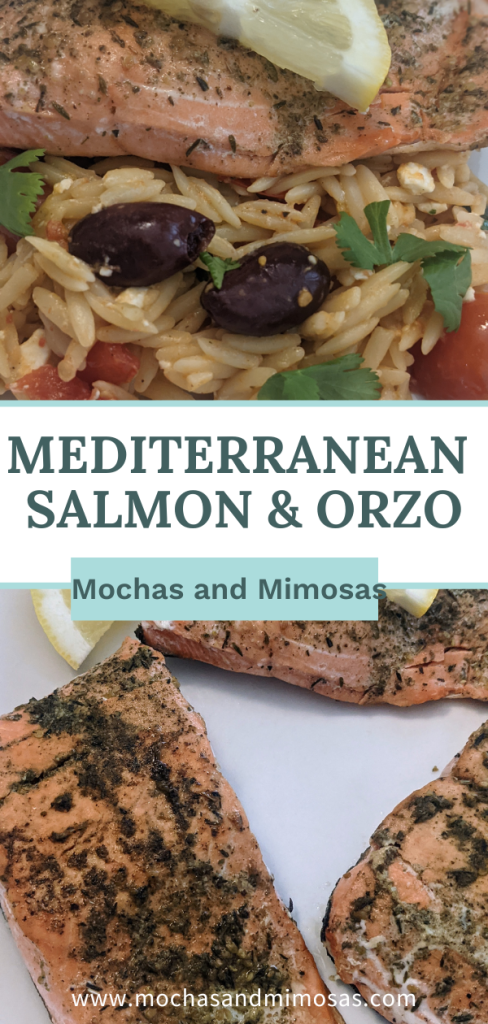 Mediterranean salmon and orzo