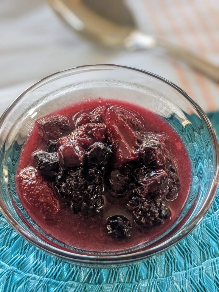 mixed berry compote