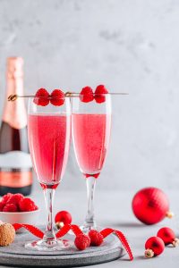 Raspberry Champagne Cocktail
