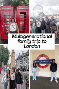 Multigenerational family trip to London